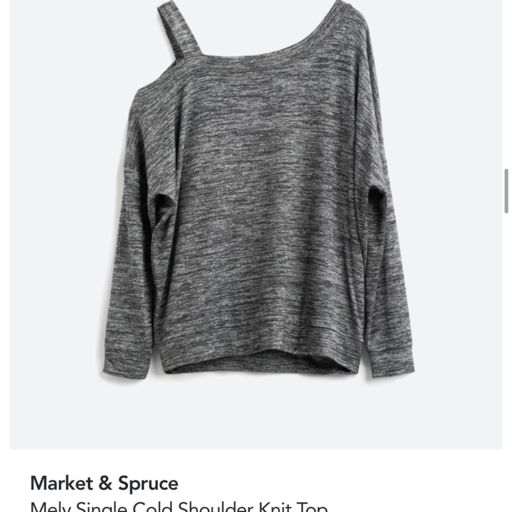 Market & Spruce cold shoulder top- large